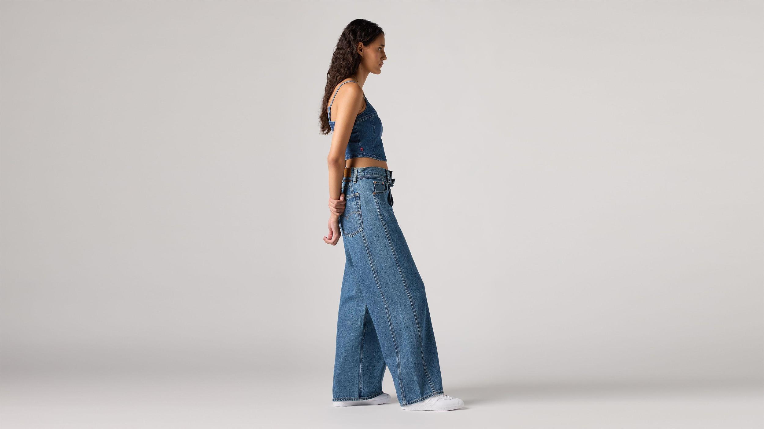 XL Baggy Straight Seamed Women's Jeans Product Image
