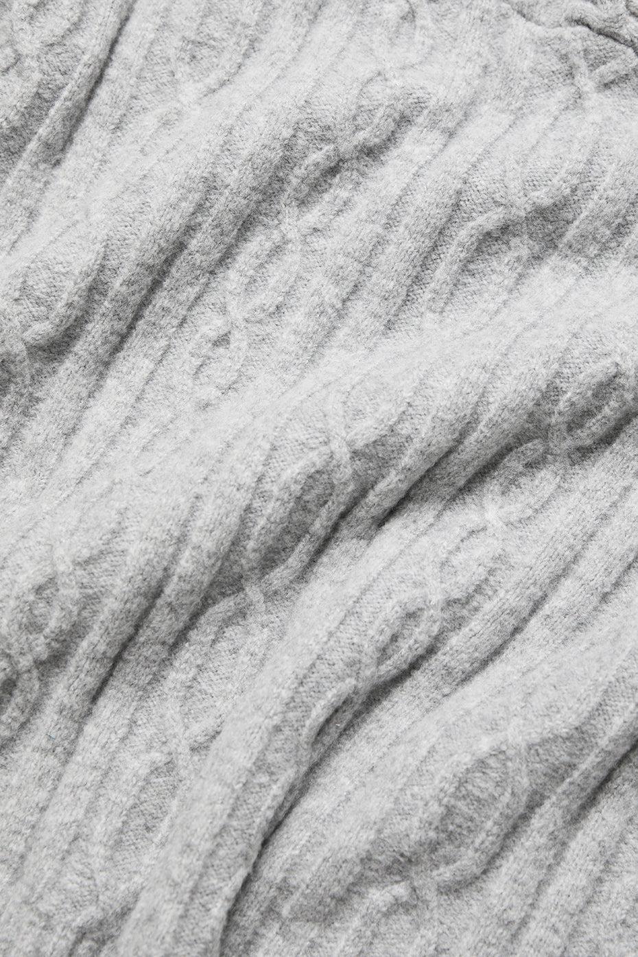 Cable Knit Winter Bliss Pant - Athletic Heather Grey Product Image