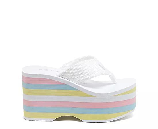 Rocket Dog Bigtop Women's Platform Sandals, Size: 10, White Product Image