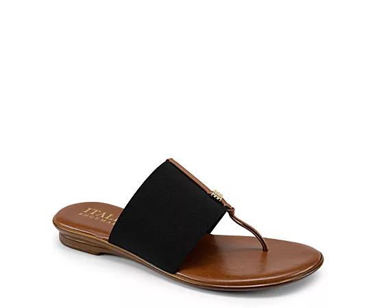 Italian Shoemakers Afia Women's Thong Sandals, Size: 7, Black Product Image