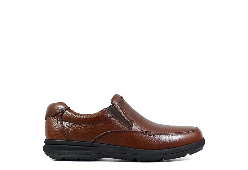 Nunn Bush® Cam Men's Moc Toe Casual Slip-On Shoes, Size: 14 Wide, Red Tumble Product Image