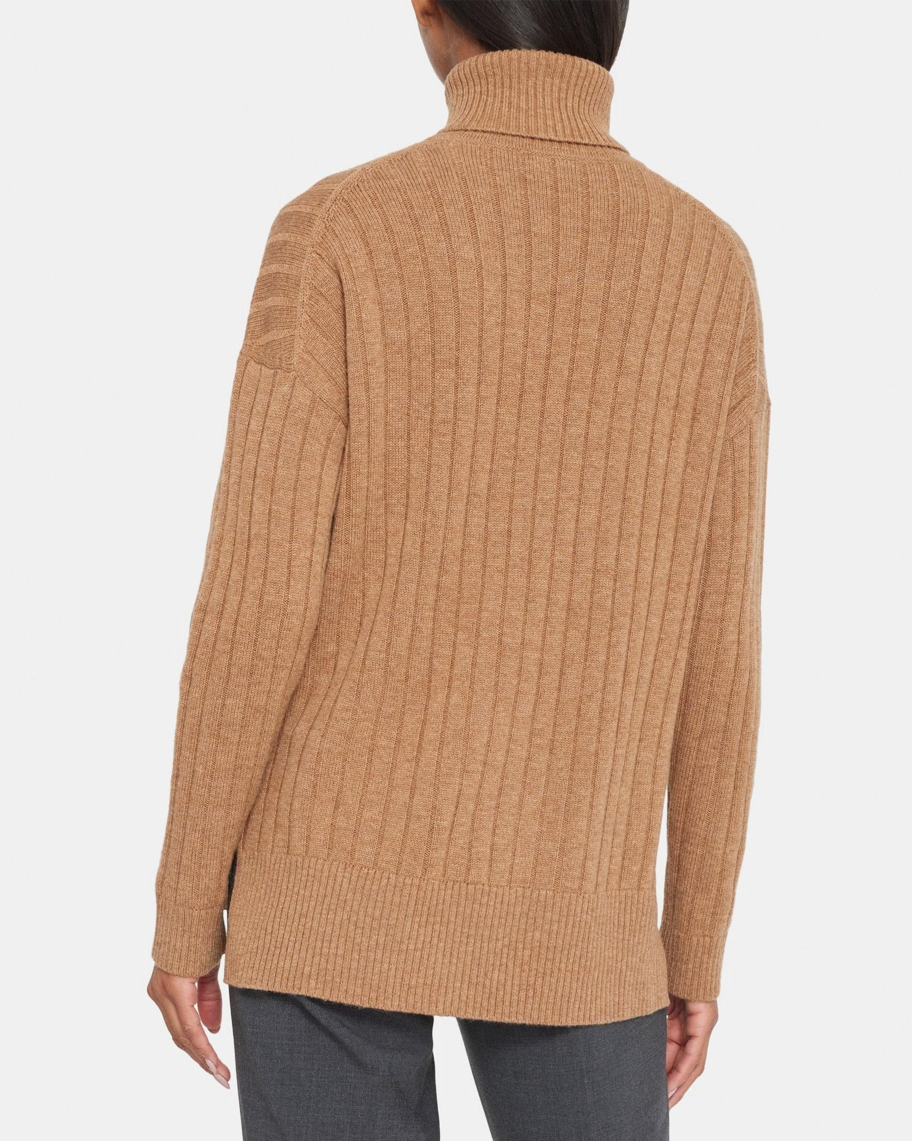 Ribbed Turtleneck in Wool-Cashmere Product Image