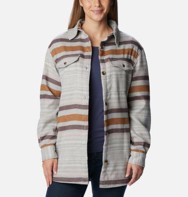 Columbia Calico Basin Shirt Jacket (Dark Nocturnal Buffalo Ombre) Women's Clothing Product Image
