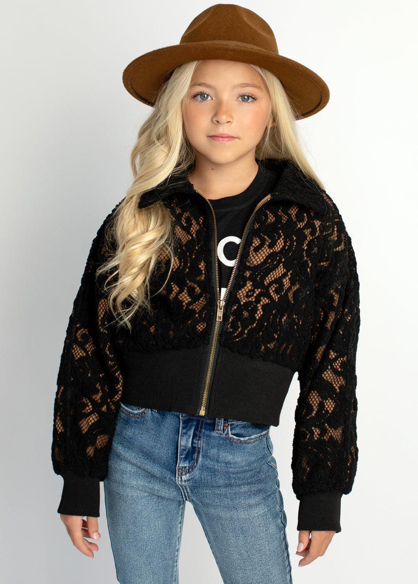 Luxury Jacket in Black Girls Product Image