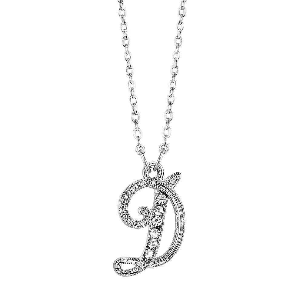 1928 Script Initial Necklace, Womens Product Image