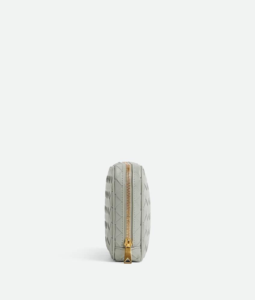 Women's Intrecciato Medium Pouch in Agate grey Product Image