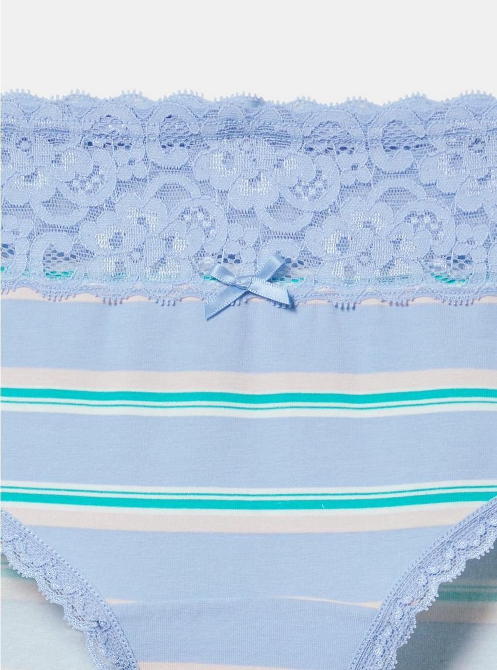 Mid-Rise Hipster Lace Trim Panty Product Image