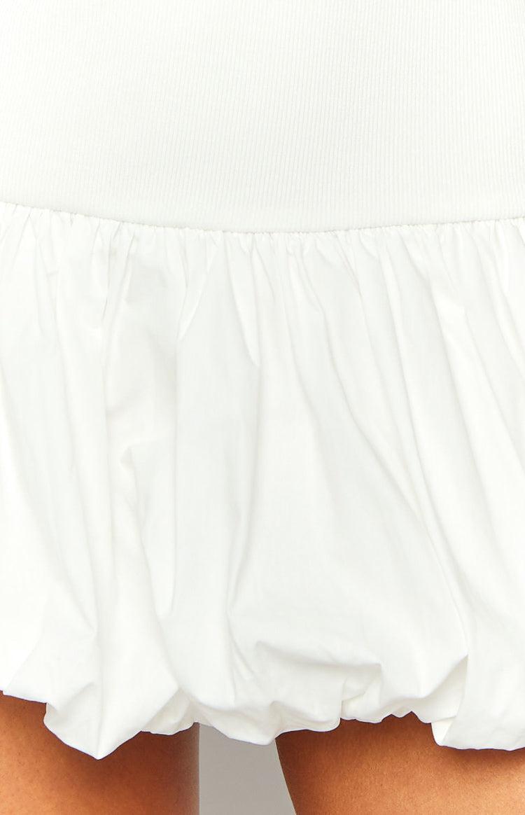 Stiles White Bubble Mini Dress Product Image