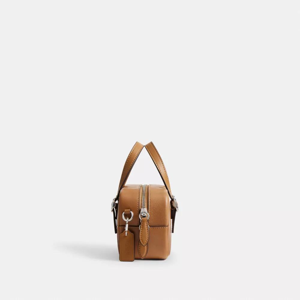 Alter/Ego Mini Satchel Bag In Checkerboard Upcrafted Leather With Crossbody Strap Product Image