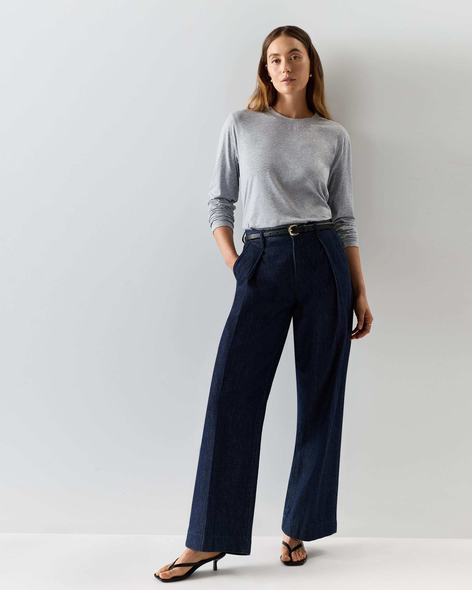 Quince | Women's Cotton Modal Relaxed Long Sleeve T-Shirt Cotton/Modal Product Image