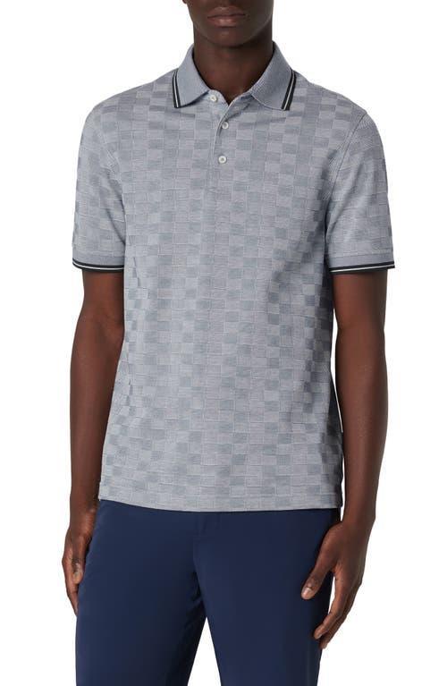 Mens Cotton Jacquard Polo Shirt Product Image