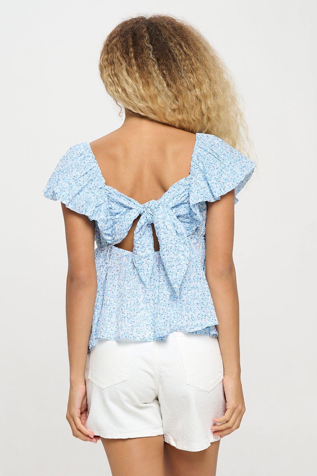 Santorini Sky Petals Top Product Image
