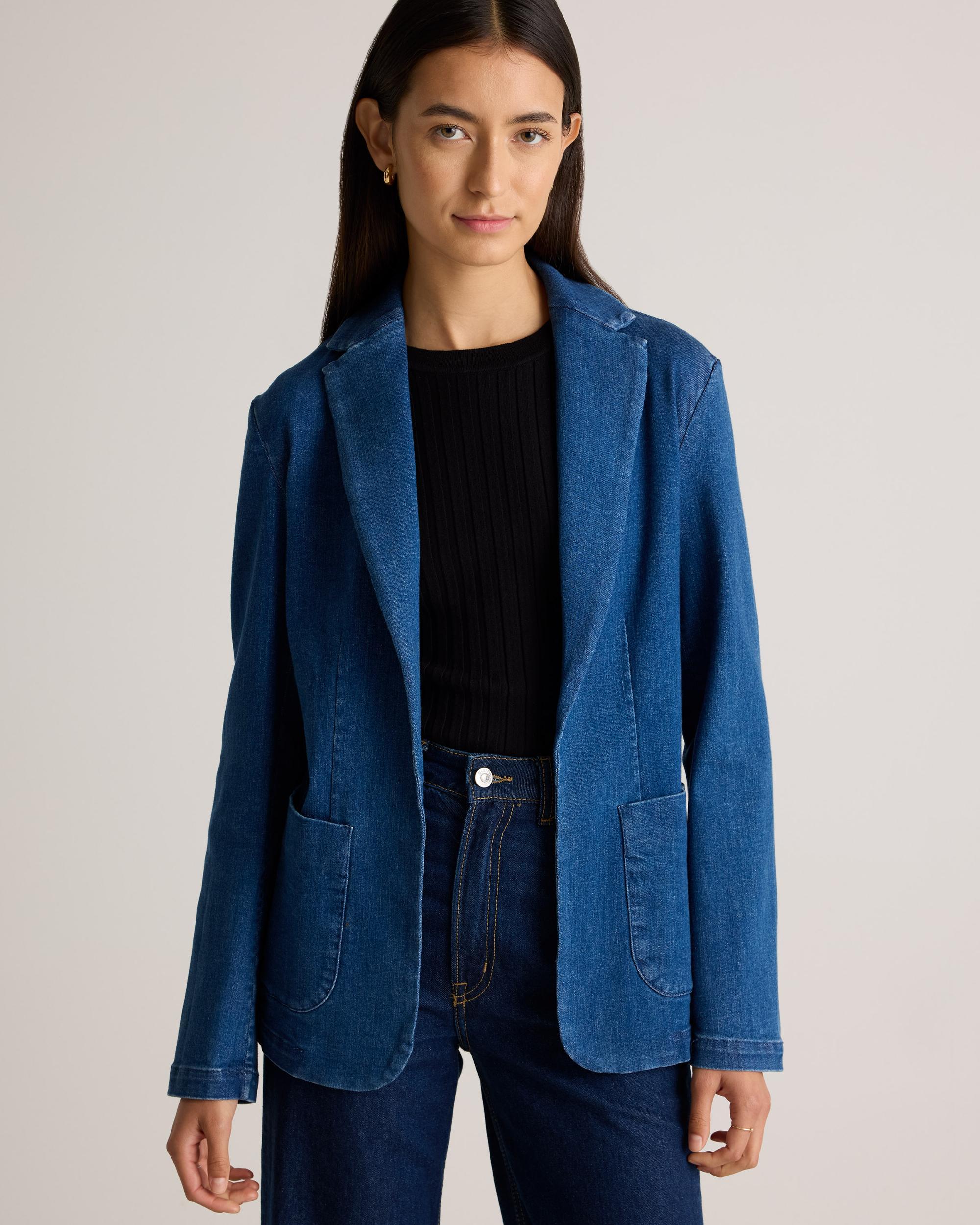Quince | Women's Stretch Denim Blazer Cotton Product Image