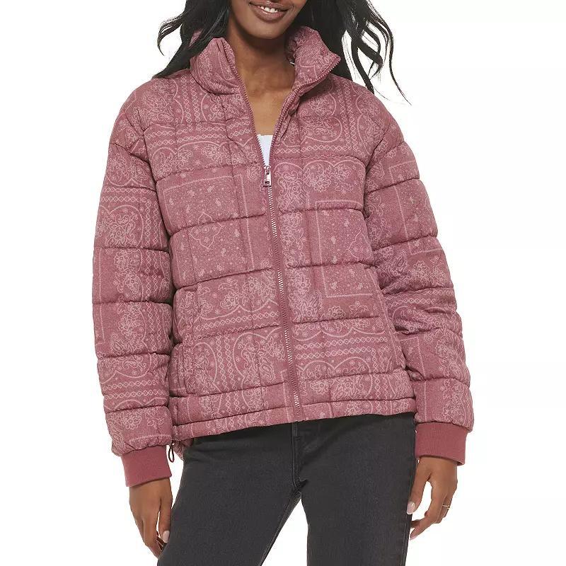 Womens Levis Box Quilted Puffer Coat Product Image