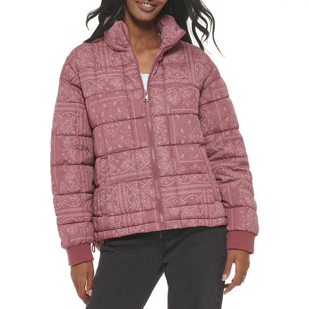 Womens Levis Box Quilted Puffer Coat Product Image