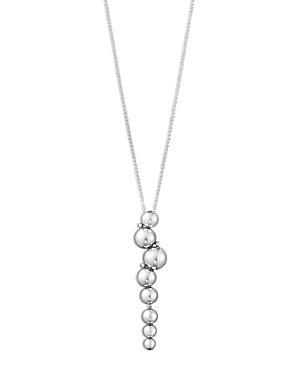 Georg Jensen Sterling Silver Moonlight Grapes Linear Cluster Pendant Necklace, 17.72 Product Image