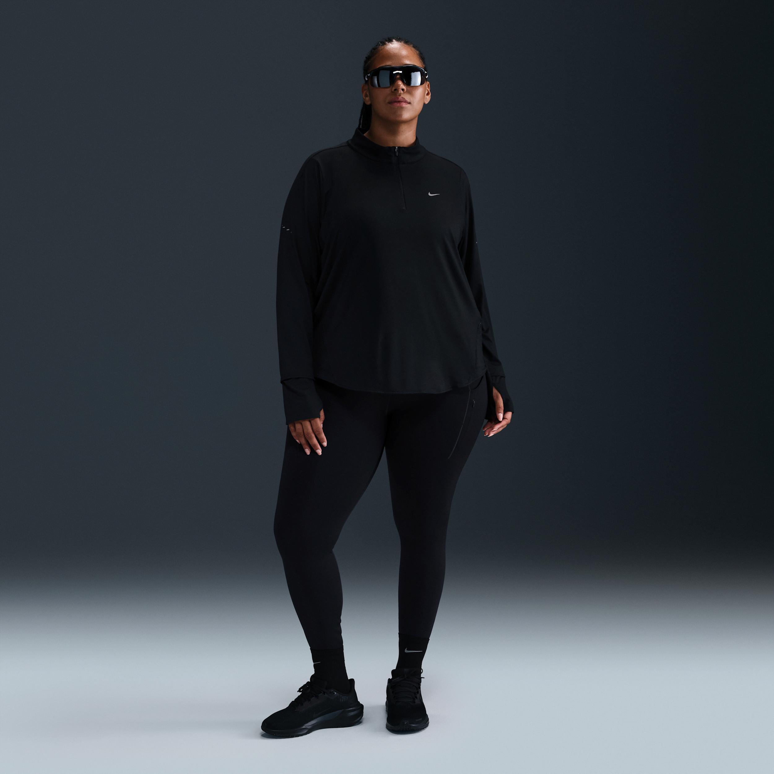Nike Women's Swift Dri-FIT UV 1/4-Zip Running Top (Plus Size) Product Image