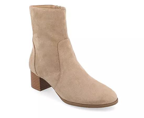 Journee Tru Comfort Foam Hayven Womens Booties Brown Product Image