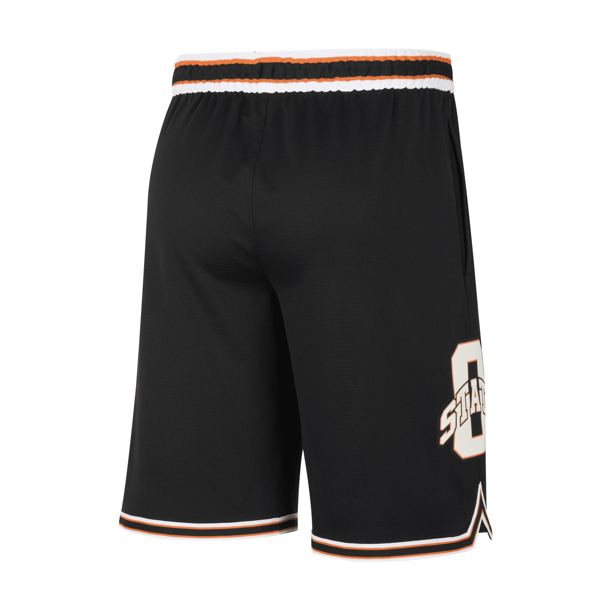 Men's Nike Black Oklahoma State Cowboys Retro Replica Basketball Shorts, Size: Small Product Image