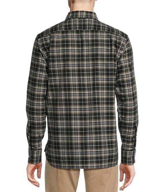 Cremieux Blue Label Big & Tall Classic Fit Small Plaid Oxford Long Sleeve Woven Shirt Product Image