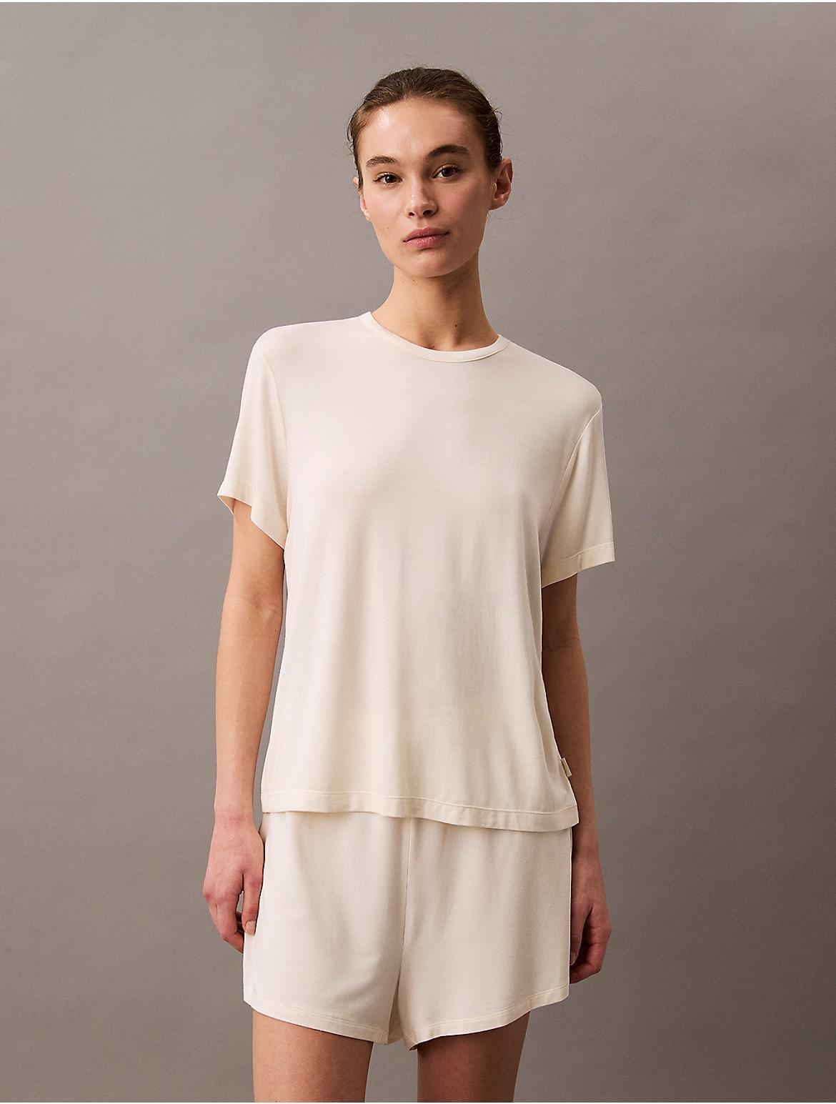Calvin Klein Womens Ultra Soft Modal Relaxed T-Shirt - Green Product Image