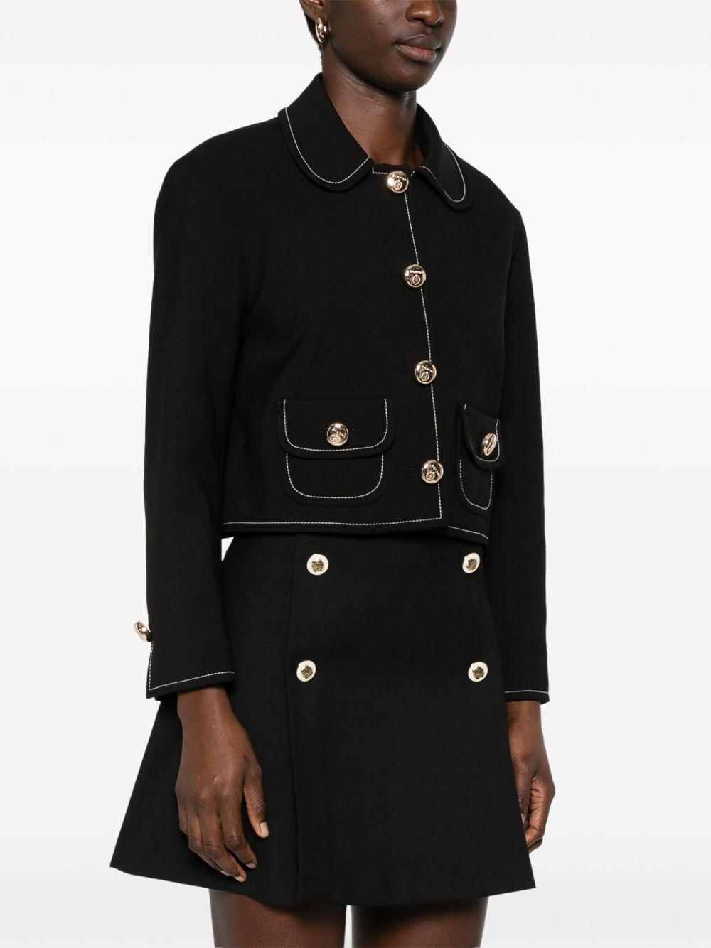 contrast-stitching jacket Product Image