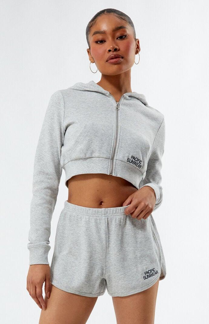 Women's Pacific Sunwear Waffle Knit Relaxed Shorts Product Image