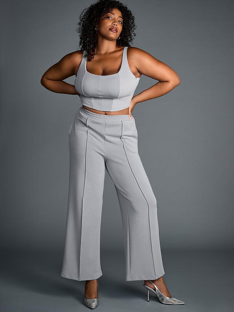 Featherweight Knit Wide-Leg Pant Product Image