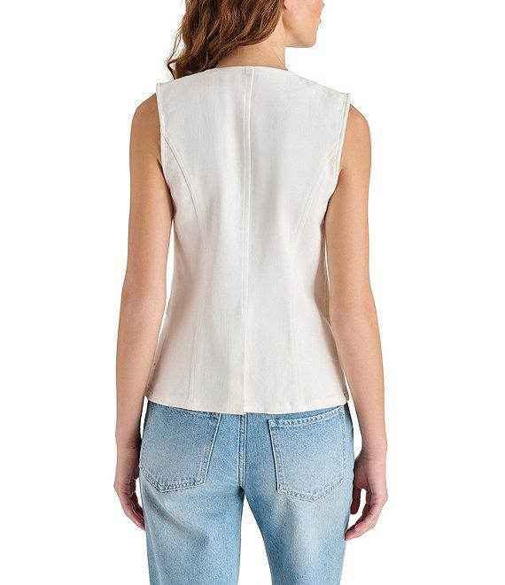 Steve Madden Wesley Round Neck Sleeveless Vest Top Product Image