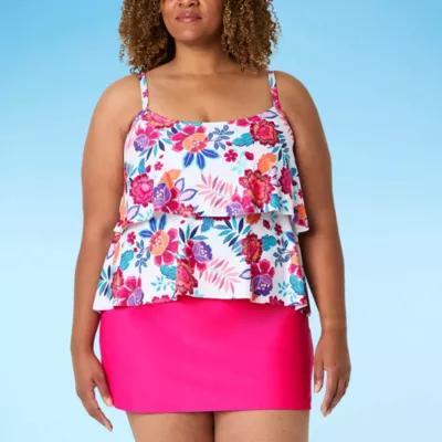 Sonnet Shores Floral Tankini Swimsuit Top Plus Product Image
