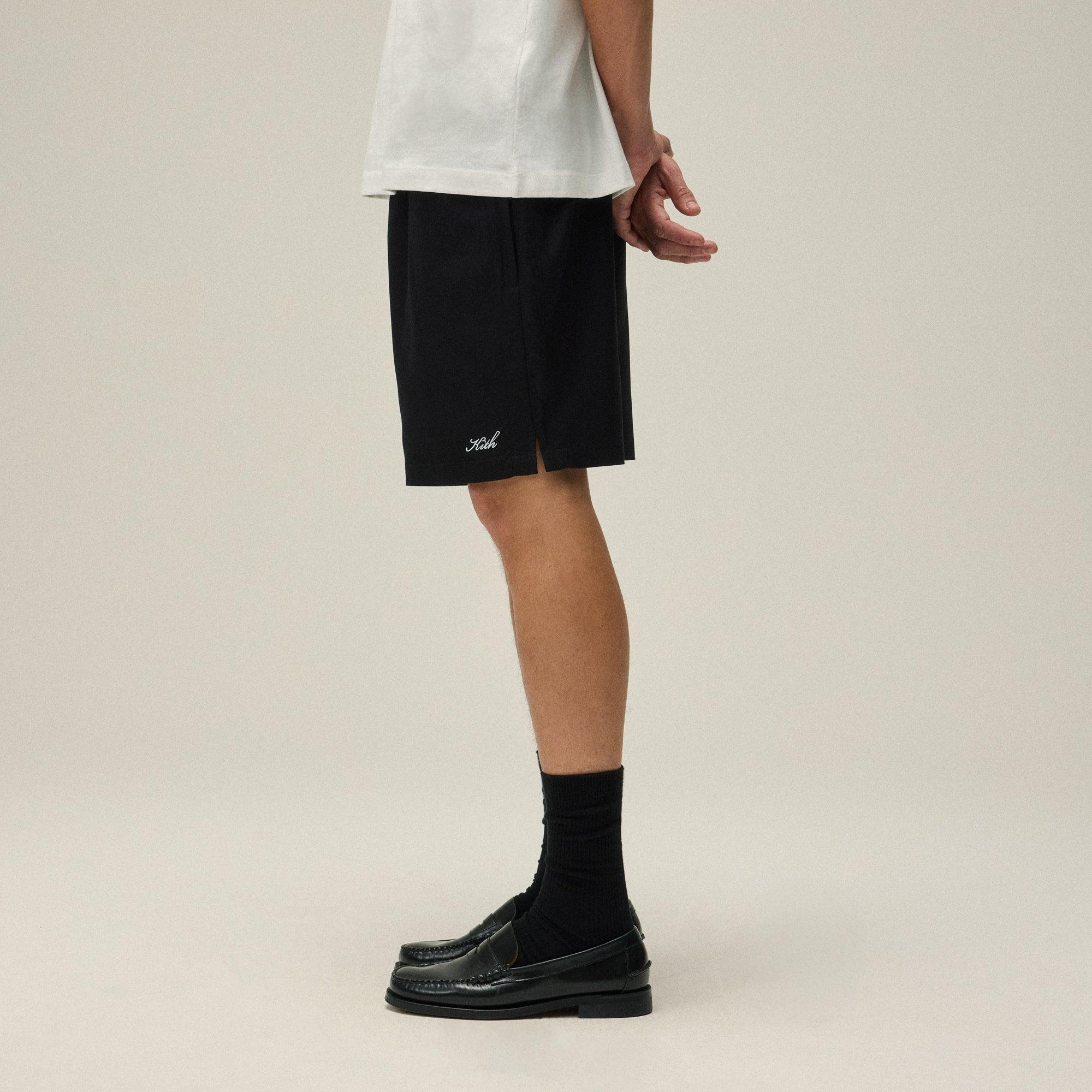 Kith Silk Cotton Active Short - Black Male Product Image
