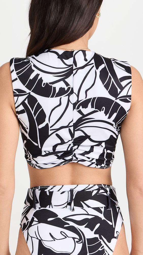 Ramy Brook Palm Printed Olivia Bikini Top | Shopbop Product Image