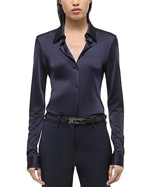 Fluid Button-Front Shirt Product Image