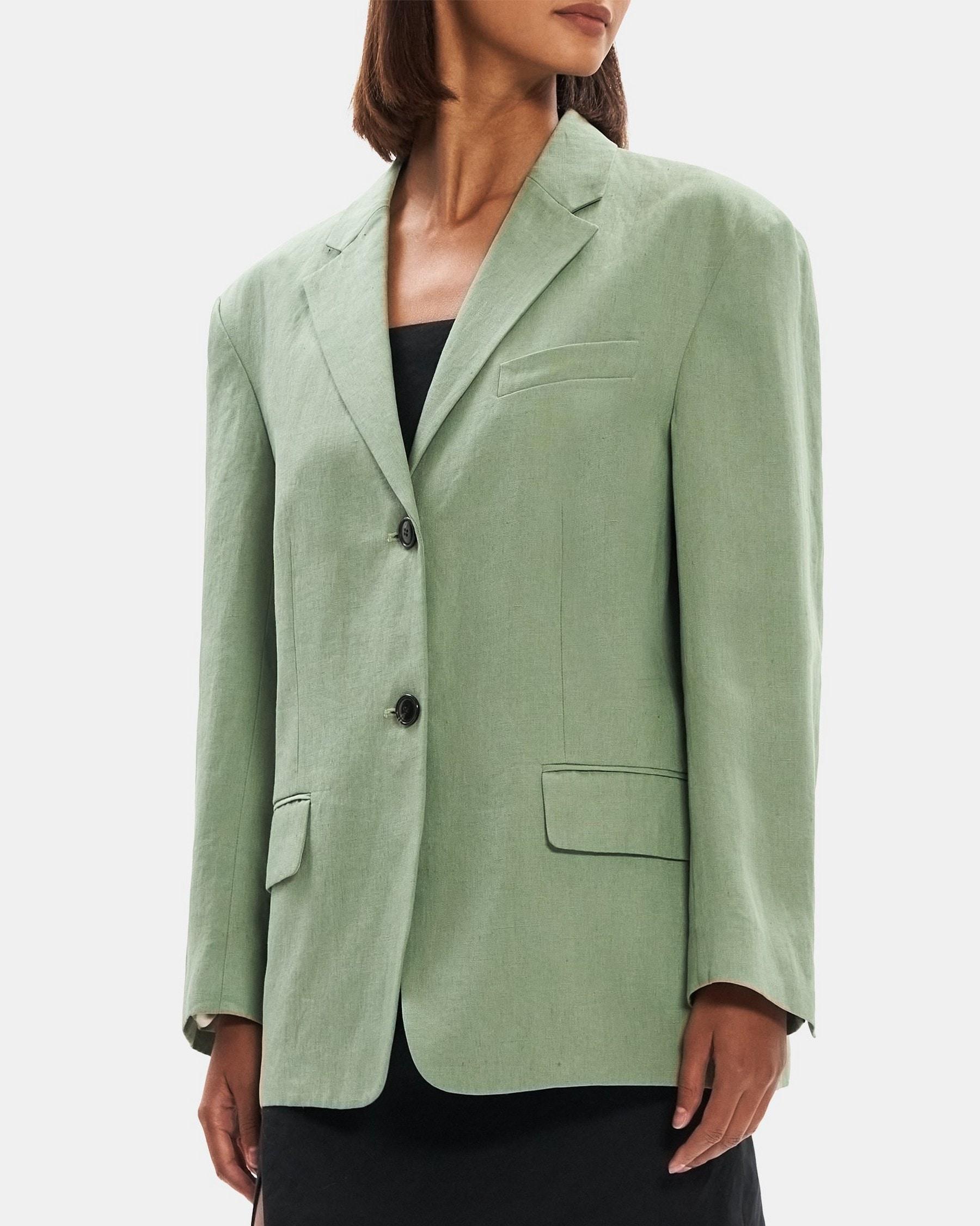 Oversized Blazer in Linen Product Image