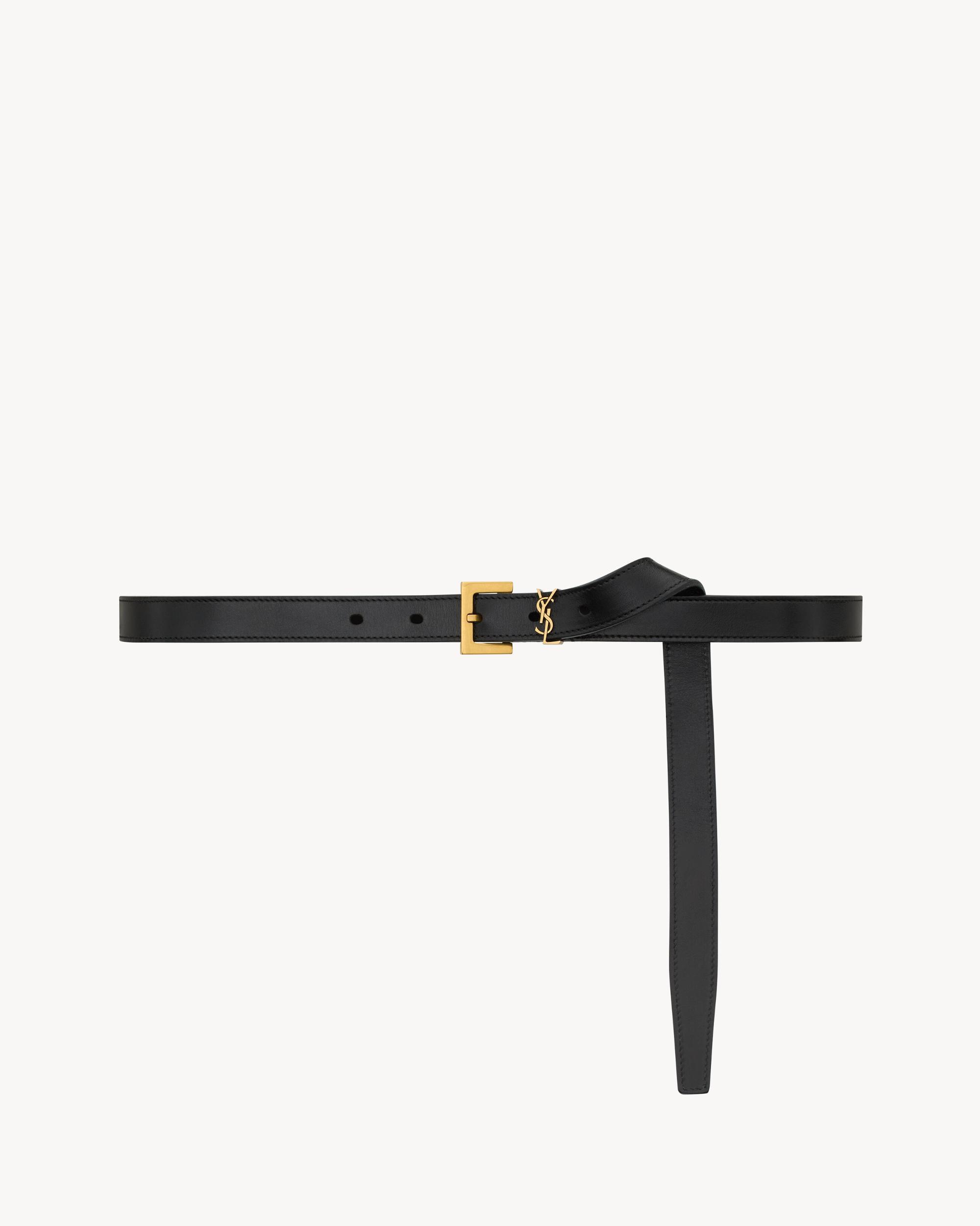 CASSANDRE thin belt in vegetable-tanned leather Product Image