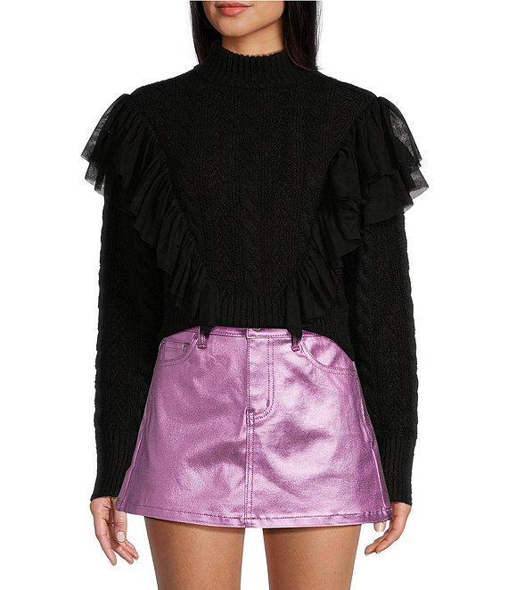 GB Tulle Cable Knit Sweater Product Image
