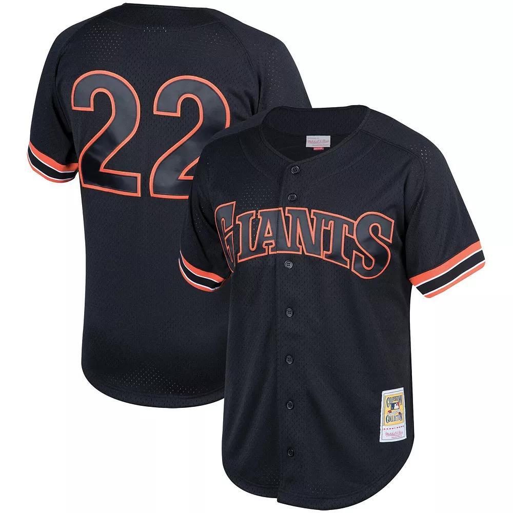Mens Mitchell & Ness Will Clark San Francisco Giants Cooperstown Collection Mesh Batting Practice Button-Up Jersey Product Image