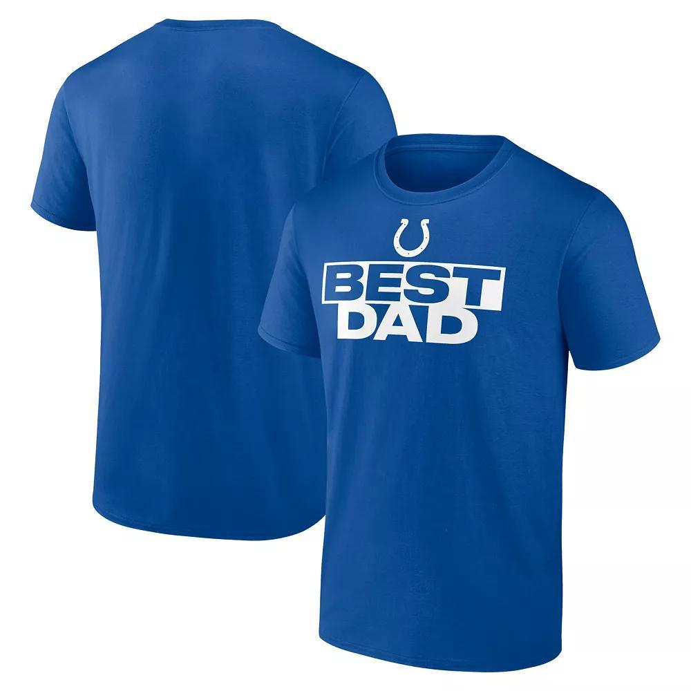 Men's Royal Indianapolis Colts Best Dad T-Shirt, Size: Large, Blue Product Image
