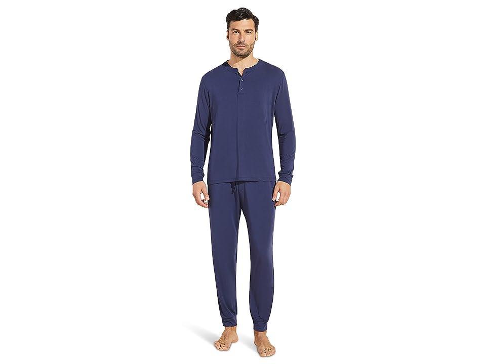 Mens Henry Long-Sleeve Pajama Set Product Image