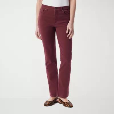 Gloria Vanderbilt Amanda Womens High Rise Straight Leg Jean Product Image