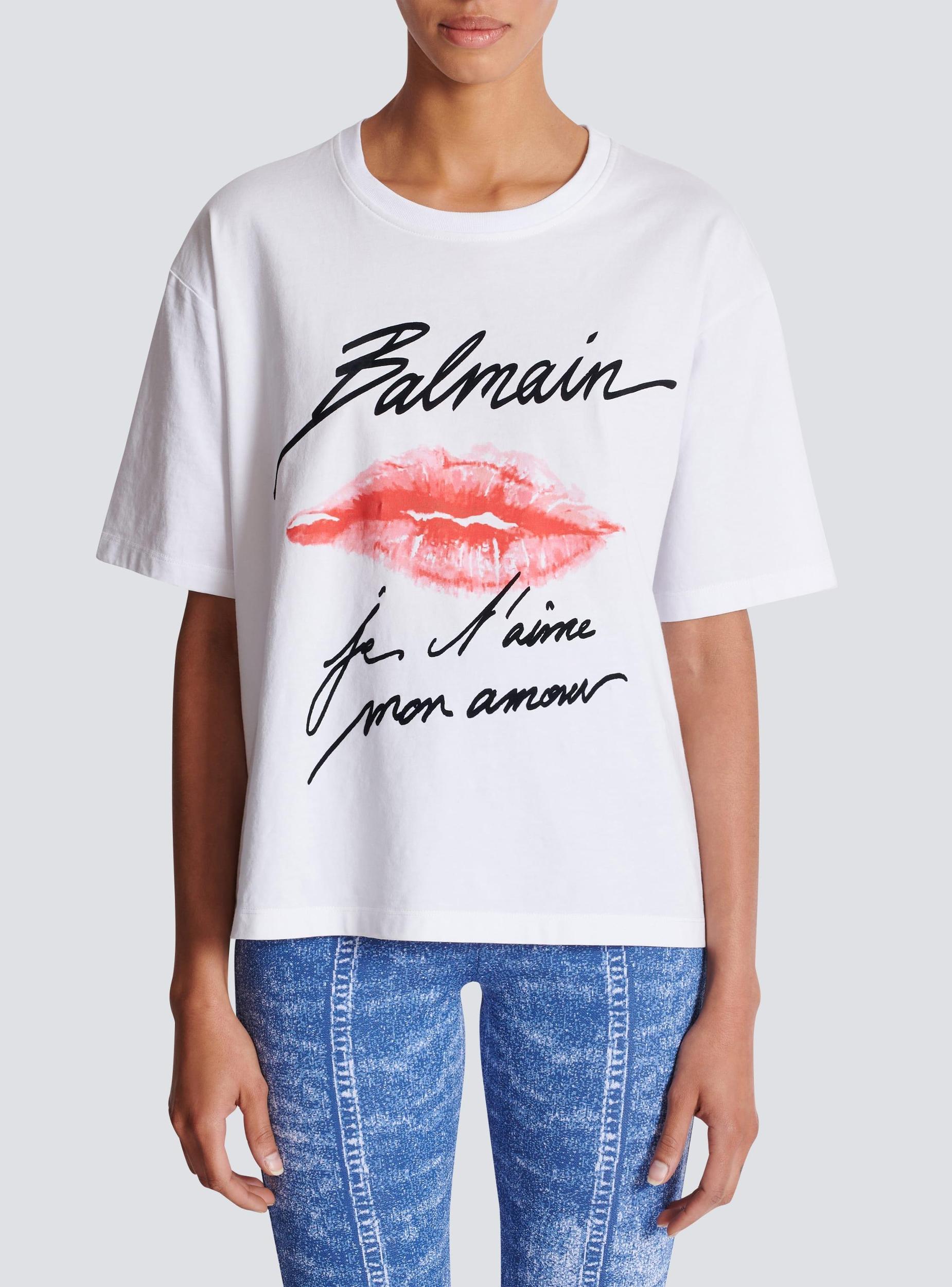 Short-sleeved T-shirt with Kiss print Product Image