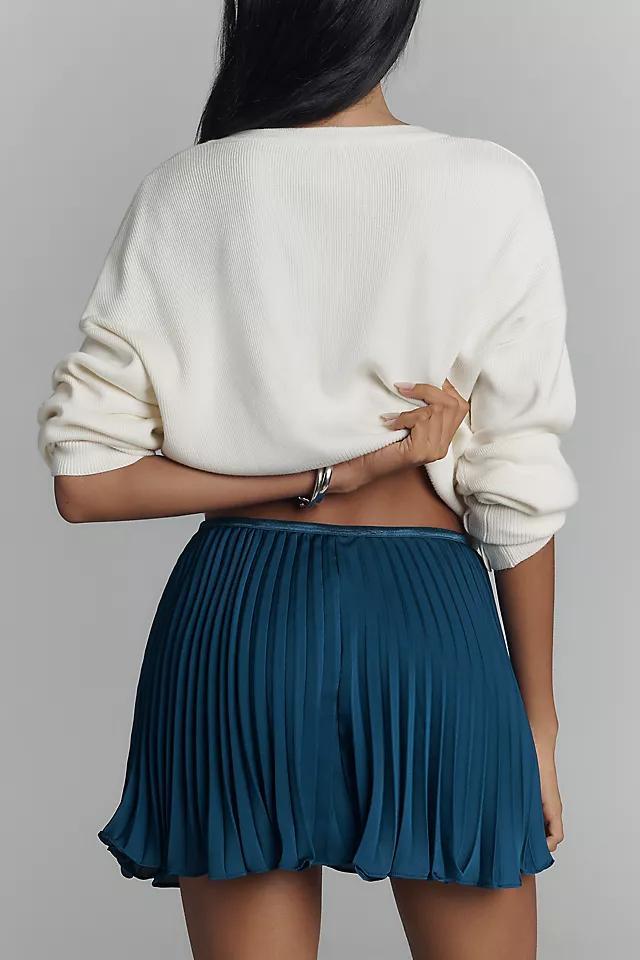 By Anthropologie Silky Plissé Shorts Product Image
