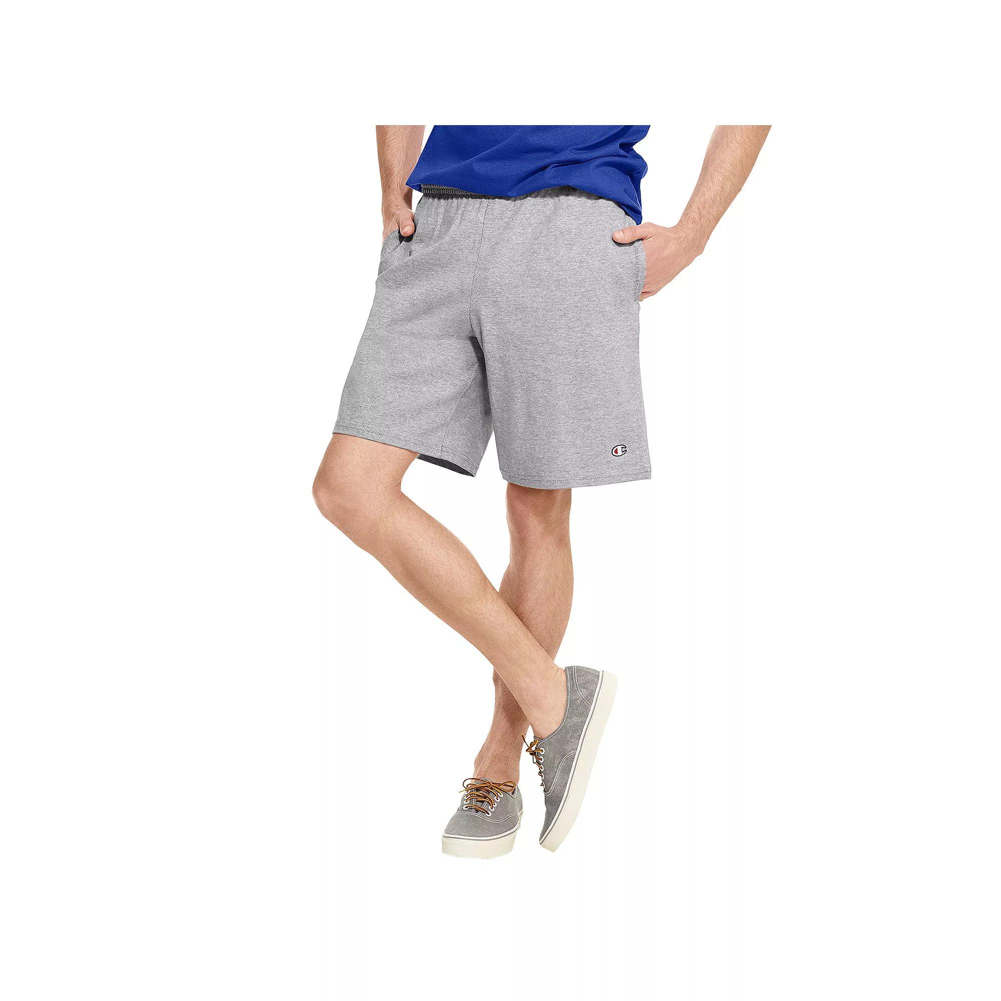 Mens Champion Jersey Shorts Granite Grey Product Image