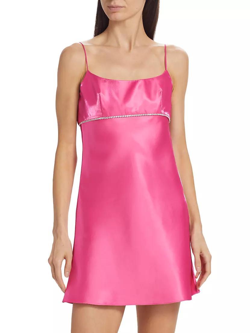 Kiersten Crystal-Embellished Lamé Minidress Product Image