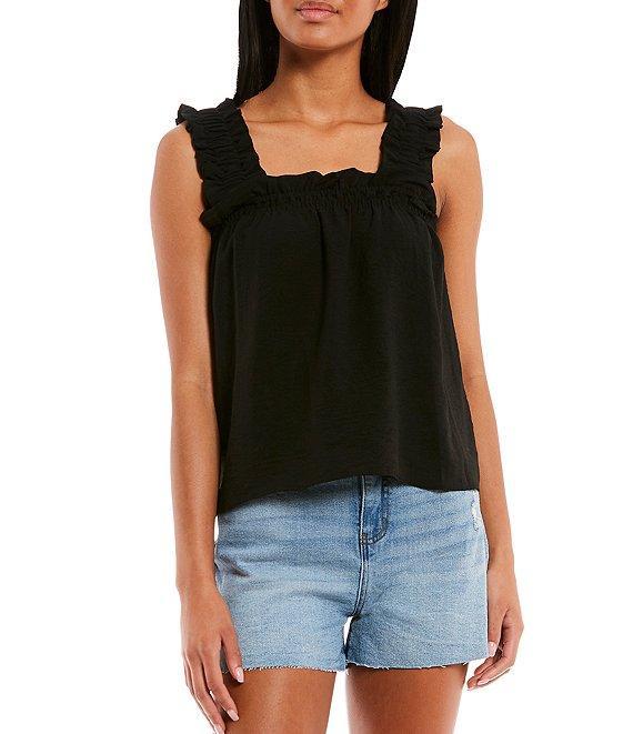 Copper Key Coordinating Ruffle Strap Tank Top Product Image