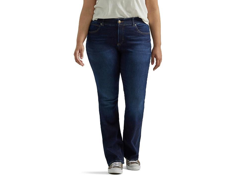 Plus Size Lee® Flex Motion Straight-Leg Jeans, Women's, Size: 22 - Regular, Main Thrill Product Image