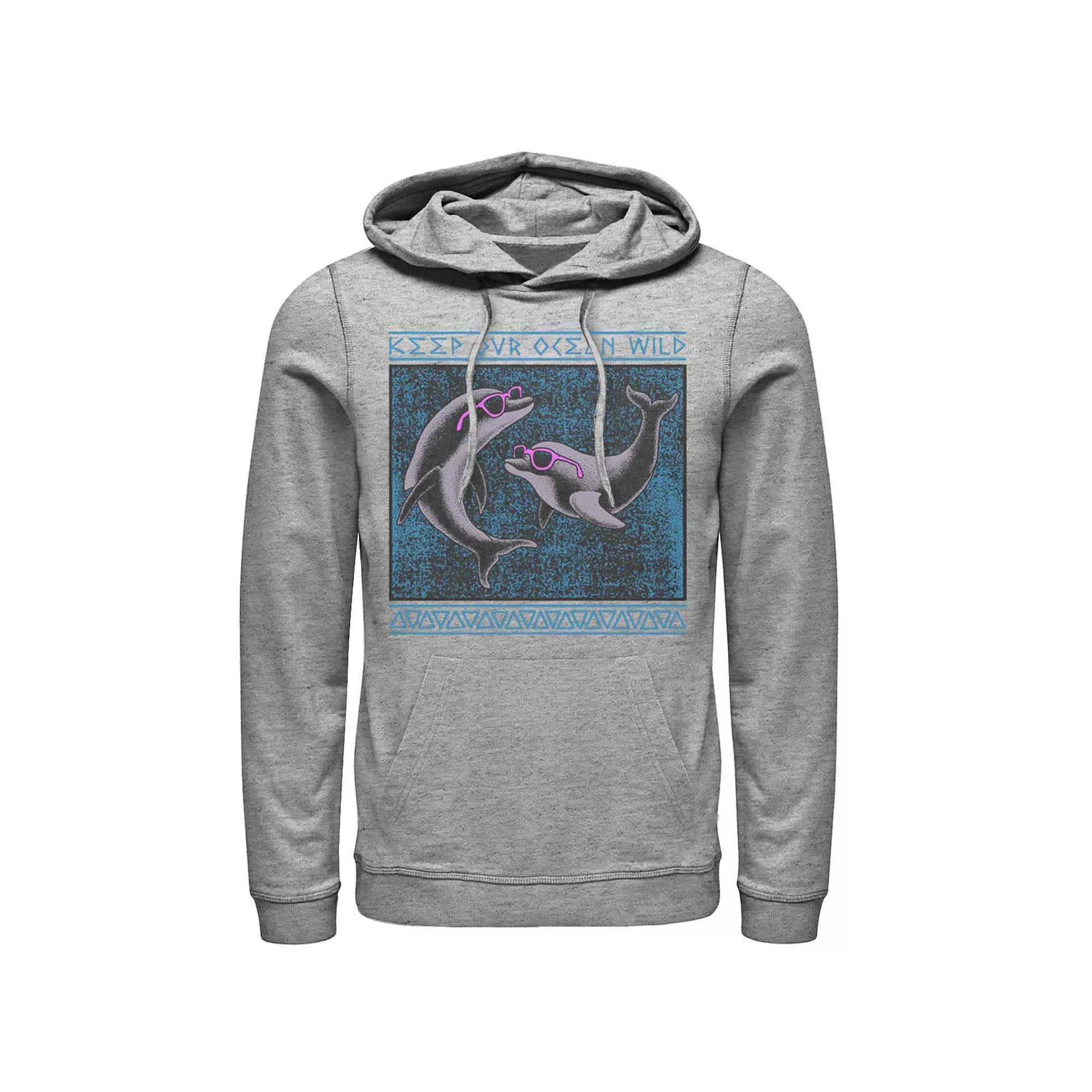 Men's Wild Oceans Hoodie, Size: Large, Athletic Grey Product Image