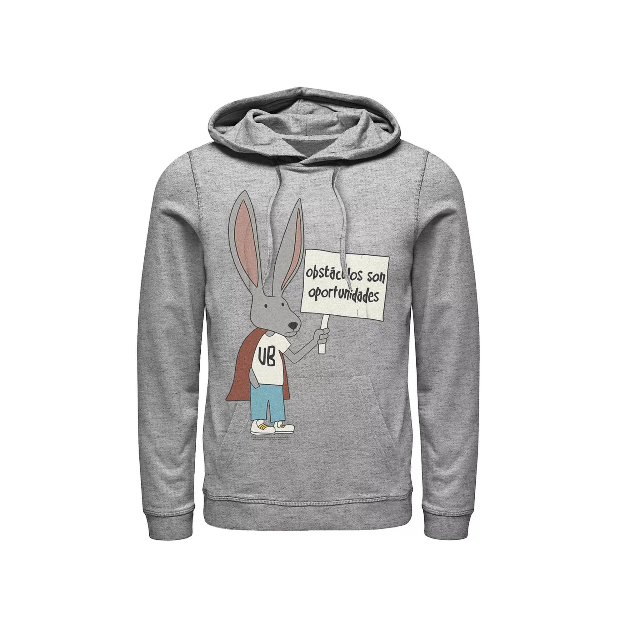 Men's The Suicide Squad Knock Off Bunny Hoodie, Boy's, Size: Small, Athletic Grey Product Image