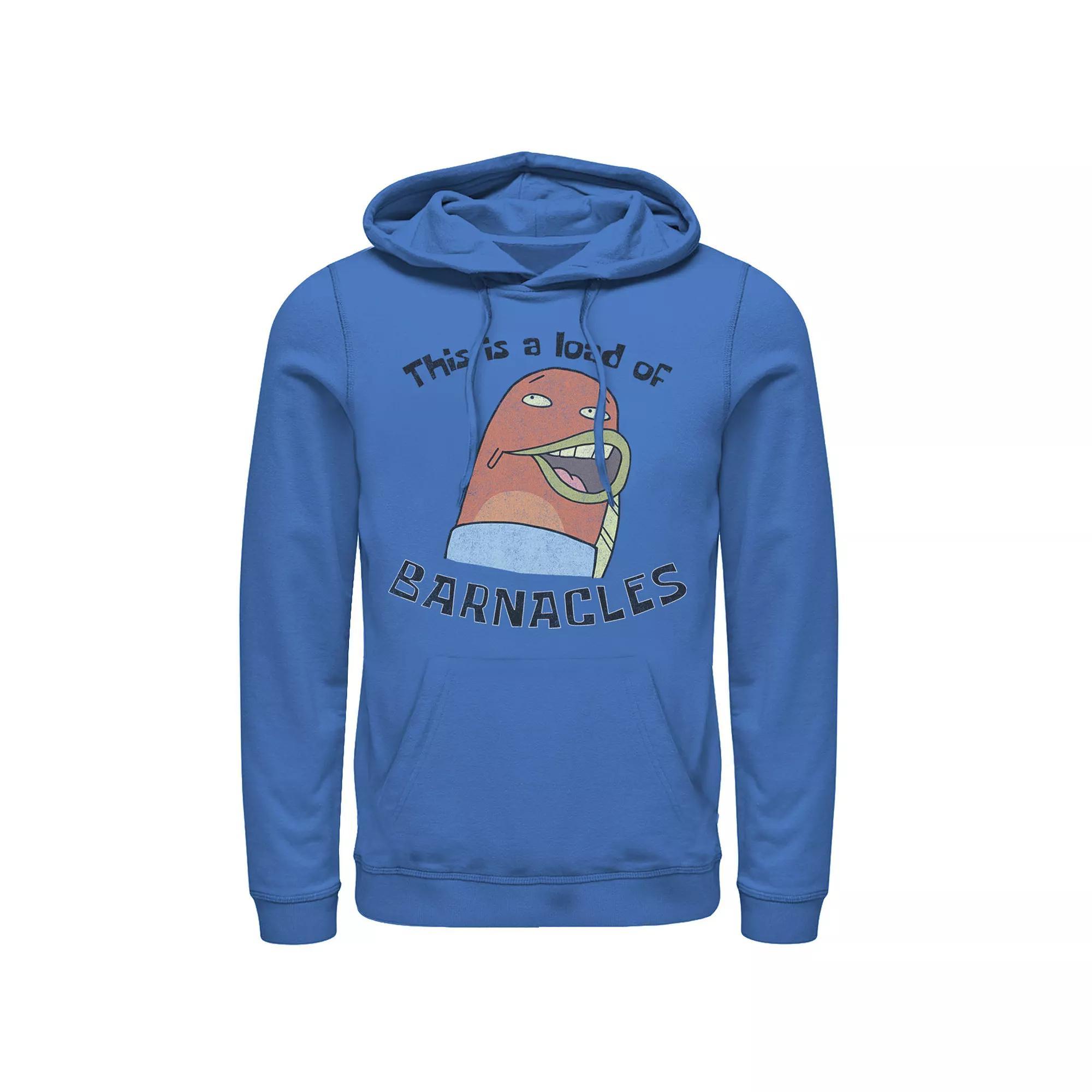 Men's SpongeBob This Is A Load Of Barnacles Quote Hoodie, Size: XL, Royal Product Image