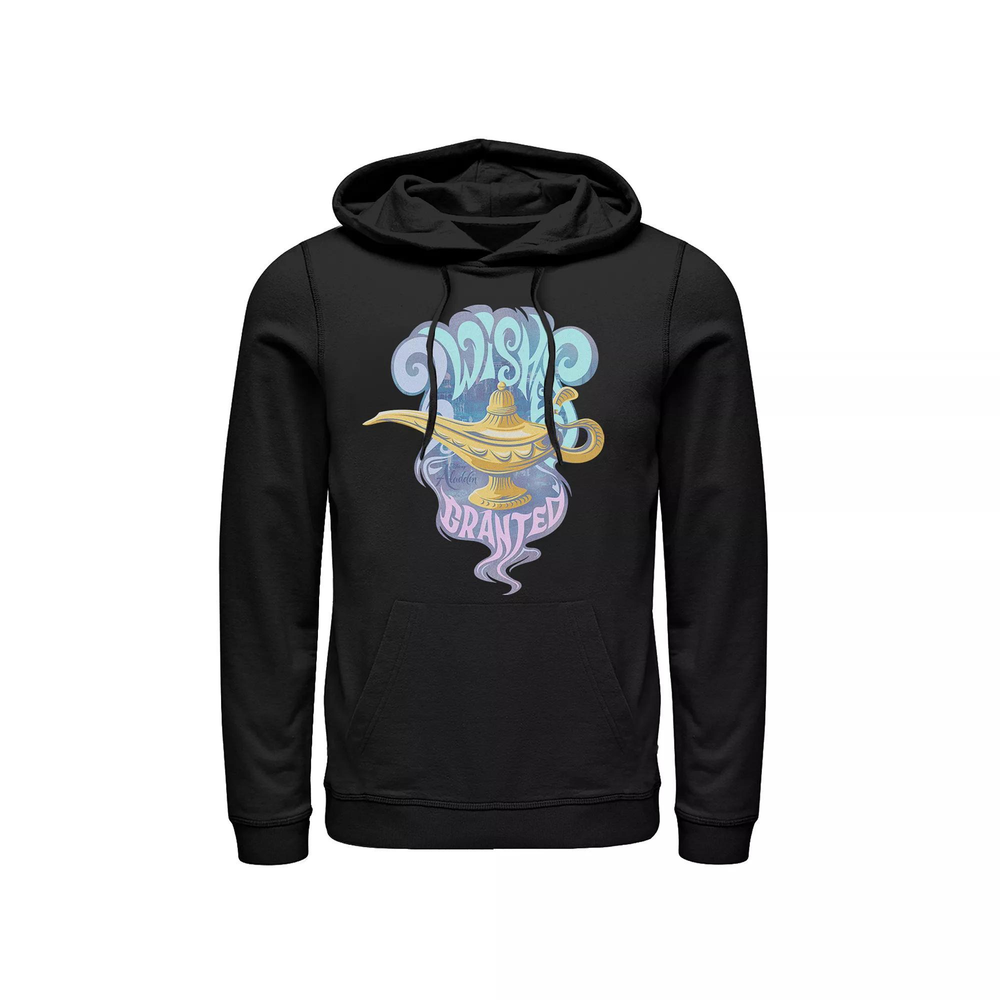Disney's Aladdin Men's Genie Lamp Graphic Hoodie, Size: Medium, Black Product Image